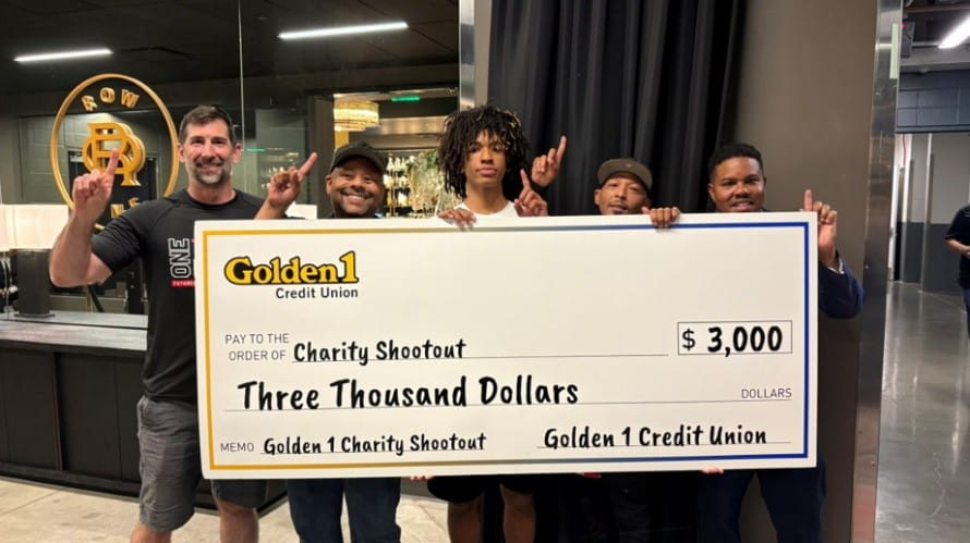 Golden 1 Charity Shootout celebration