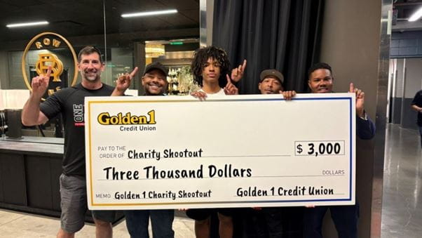 Golden 1 Charity Shootout celebration