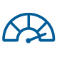 Credit Score Blue Icon