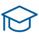 Icon of graduation cap