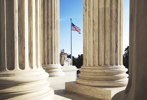 columns at Supreme Court